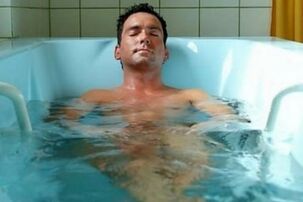 Take a warm bath for prostatitis