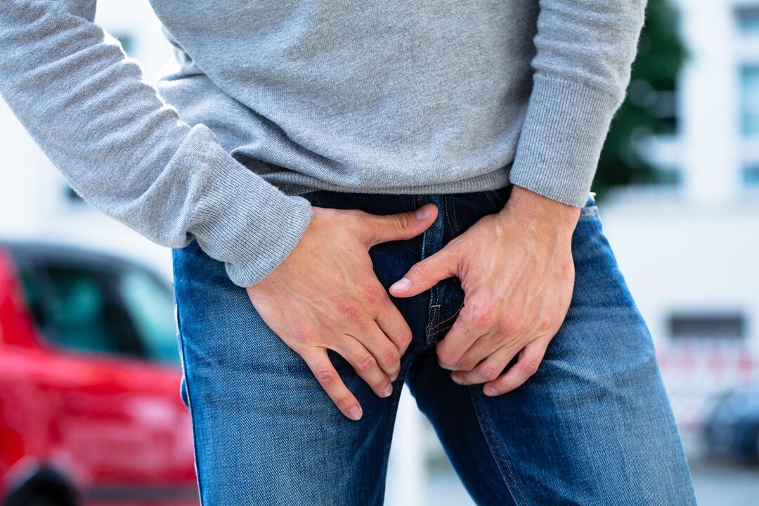 pain in the groin in a man with prostatitis