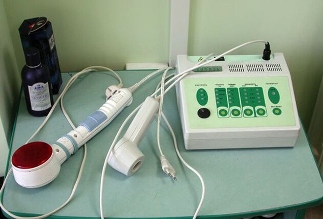 Physiotherapy equipment used in chronic prostatitis