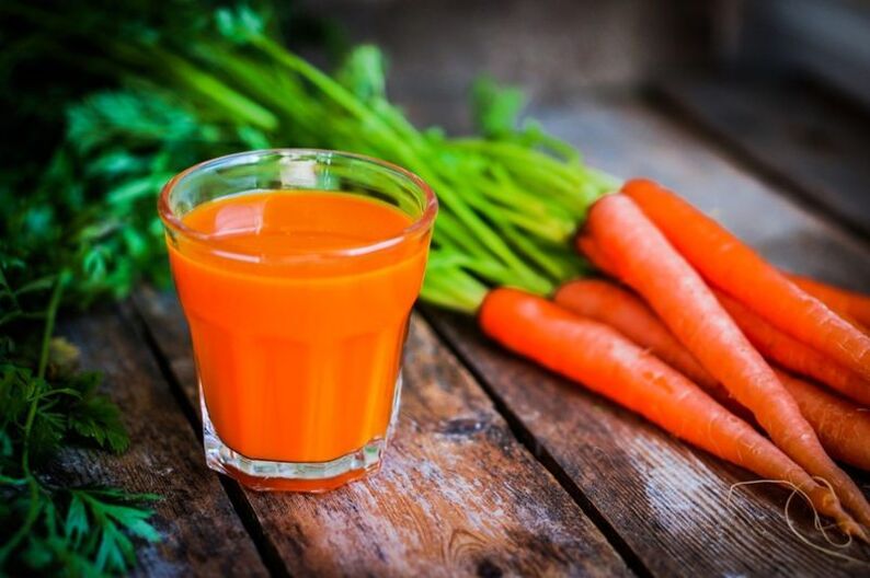 Carrot juice treats prostatitis