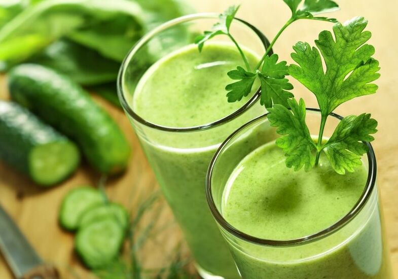 Cucumber juice with parsley treats prostatitis